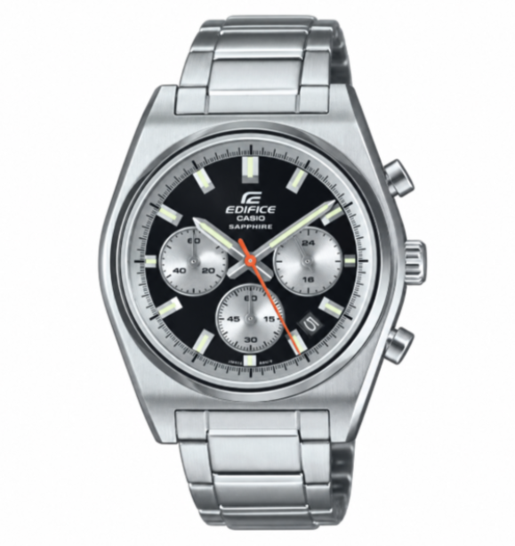 Casio Edifice Standard Chronograph Black Dial Quartz Watch EFB730D-1AV