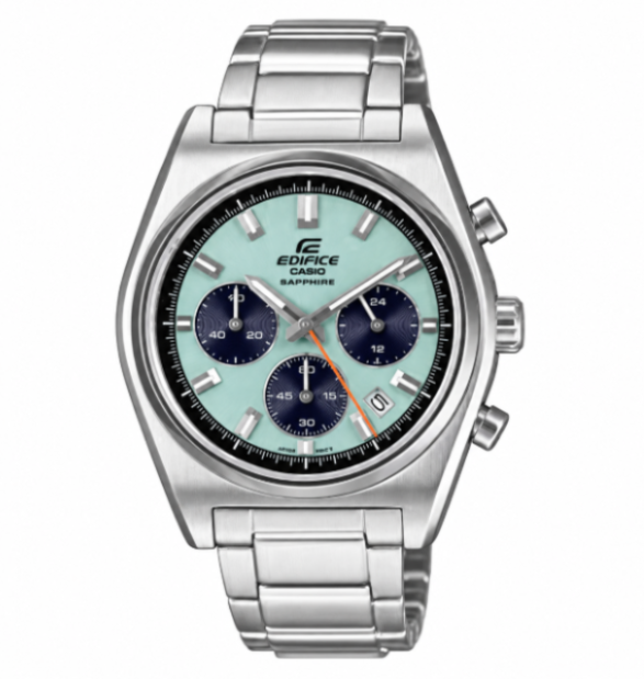 Casio Edifice Standard Chronograph Ice Blue Dial Quartz Watch EFB730D-2BV