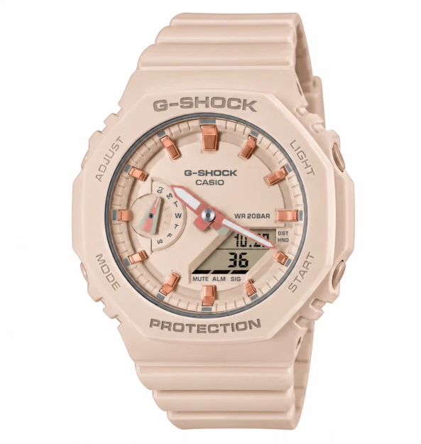 Casio G-Shock Analog & Digital Pink Dial Women's Watch GMAS2100-4A