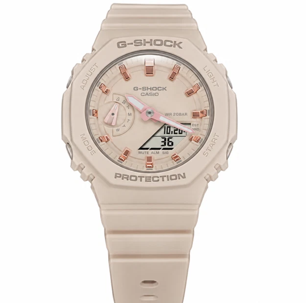 Casio G-Shock Analog & Digital Pink Dial Women's Watch GMAS2100-4A