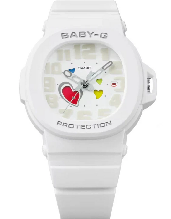 Casio Playful Hearts Series BGA-10 Series White Women's Watch BGA10-7A