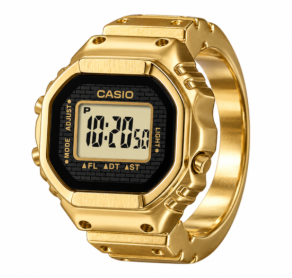 Casio Gold Ring Watch Digital Stainless steel Watch CRW002G-9A