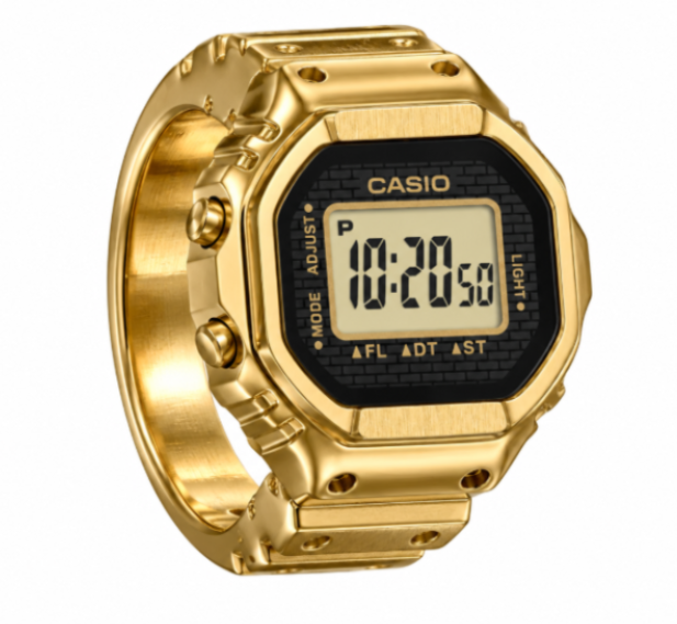Casio Gold Ring Watch Digital Stainless steel Watch CRW002G-9A