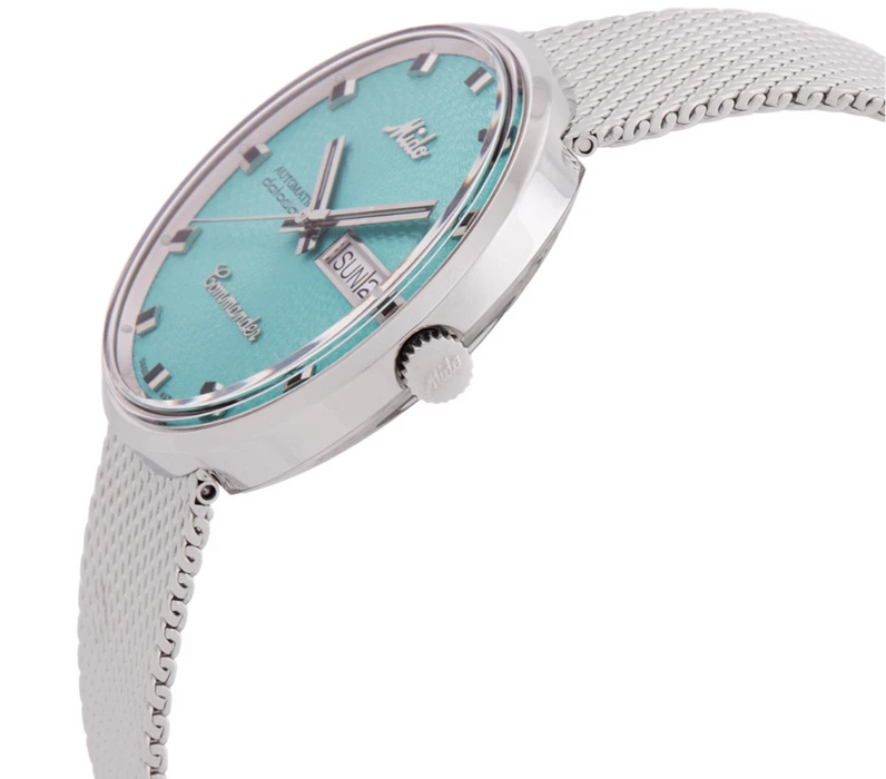 Mido Commander 1959 Vintage Logo Turquoise Dial Men's Watch M842942511