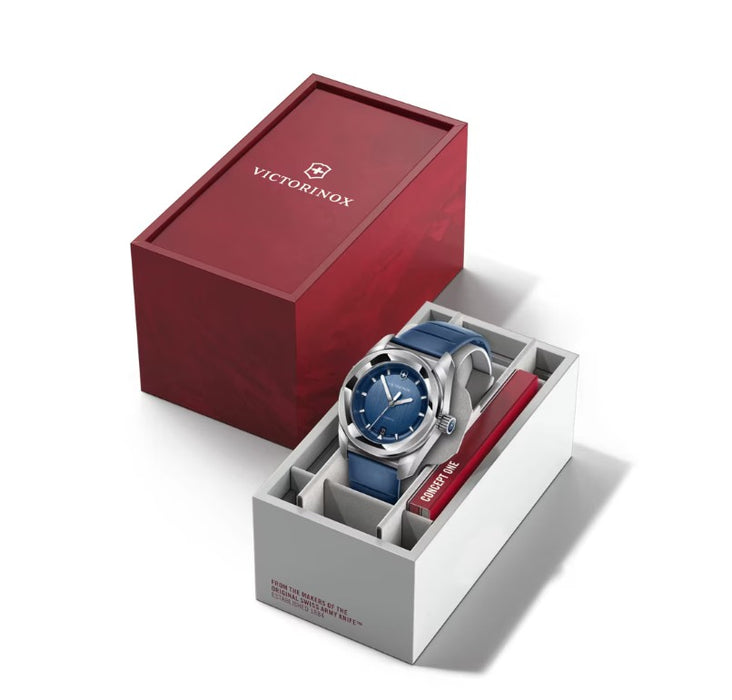 Victorinox Concept One Solar Blue Dial Rubber Strap Men's Watch 242056