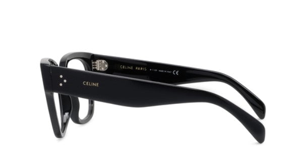 Celine 3 DOTS CL50066I 001 Shiny Black Butterfly Women's Eyeglasses