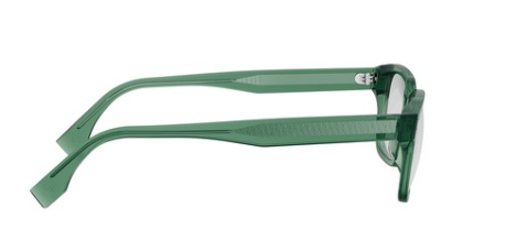 FENDI FE50030I 096 Shiny Green Clear Geometric Men's Eyeglasses