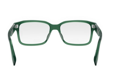 FENDI FE50030I 096 Shiny Green Clear Geometric Men's Eyeglasses