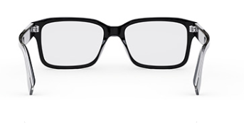 FENDI FE50030I 001 Shiny Black Clear Geometric Men's Eyeglasses.