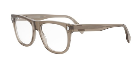 FENDI FE50070I 045 Shiny Opaline Pink Round Men's Eyeglasses.