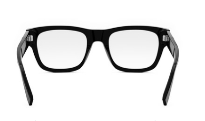 FENDI Diagonal FE50089I 001 Shiny Black Round Men's Eyeglasses