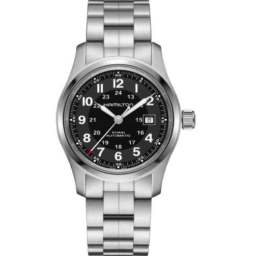 Hamilton Khaki Field Automatic Black Dial Silver Men's Watch H70515137