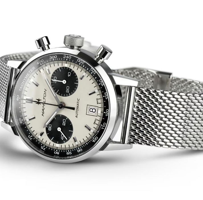 Hamilton American Classic Auto Chronograph White Dial Men's Watch H38416111