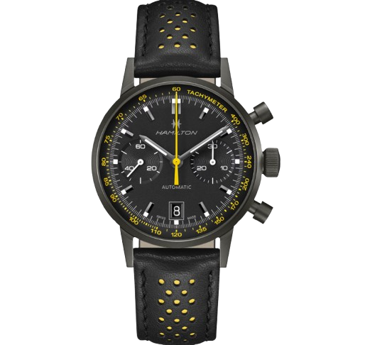 Hamilton American Classic Intra-matic Auto Chrono Black Dial 40mm Men's Watch H38446731