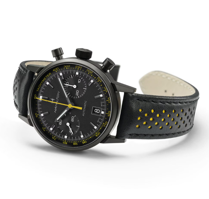Hamilton American Classic Intra-matic Auto Chrono Black Dial 40mm Men's Watch H38446731