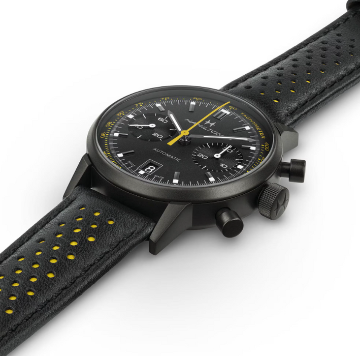 Hamilton American Classic Intra-matic Auto Chrono Black Dial 40mm Men's Watch H38446731