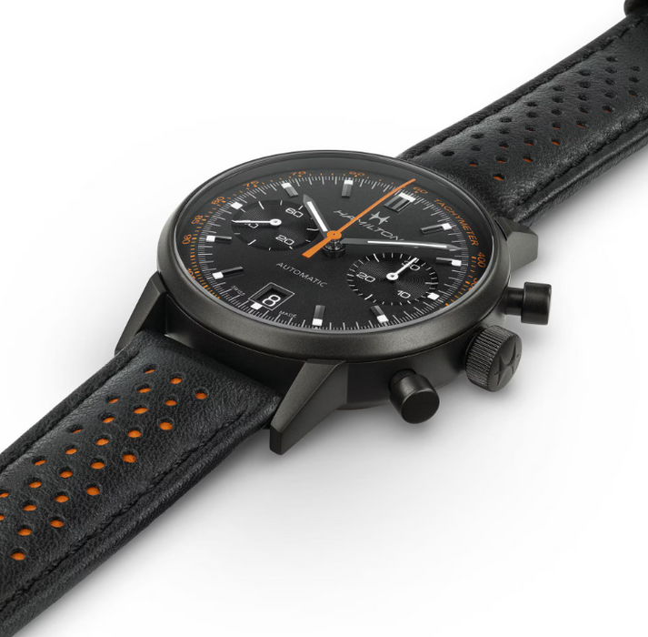 Hamilton American Classic Intra-matic Auto Chrono Black Dial 40mm Men's Watch H38446732