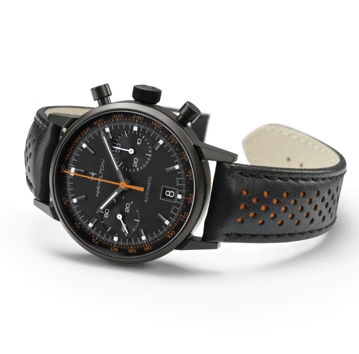 Hamilton American Classic Intra-matic Auto Chrono Black Dial 40mm Men's Watch H38446732