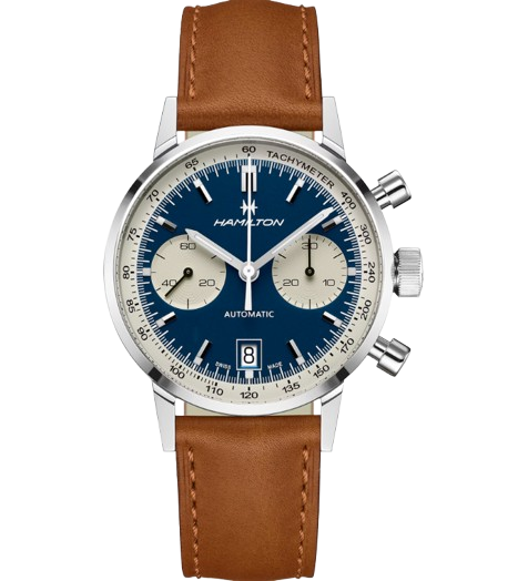 Hamilton American Classic Intra-Matic Auto Chrono Blue Dial Men's Watch H38416541