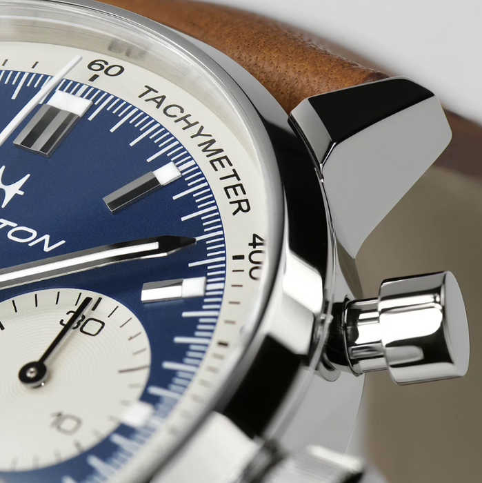 Hamilton American Classic Intra-Matic Auto Chrono Blue Dial Men's Watch H38416541