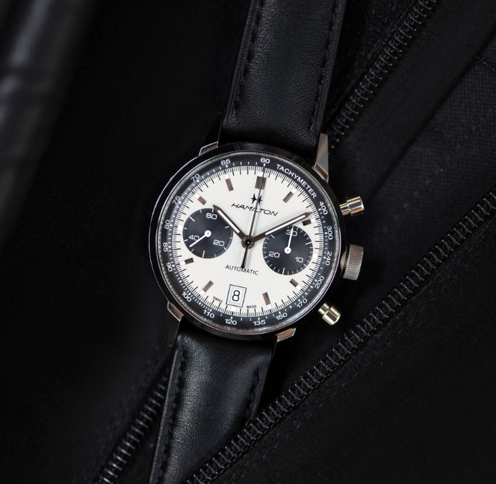 Hamilton American Classic Intra-Matic Auto Chrono White Dial Men's Watch H38416711