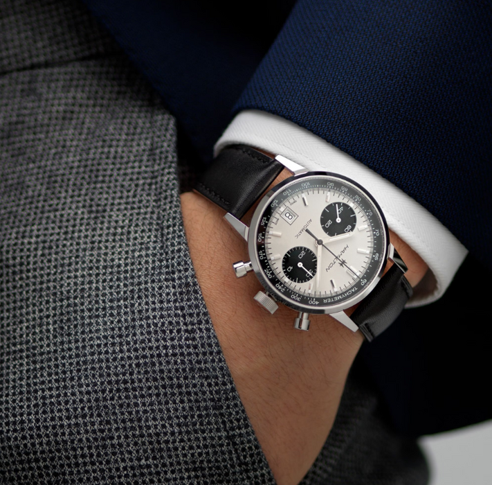 Hamilton American Classic Intra-Matic Auto Chrono White Dial Men's Watch H38416711