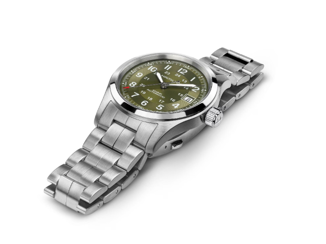 Hamilton Khaki Field Auto Green Dial 38mm Men's Watch H70455160