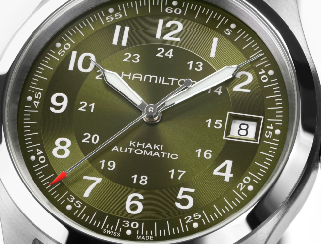 Hamilton Khaki Field Auto Green Dial 38mm Men's Watch H70455160
