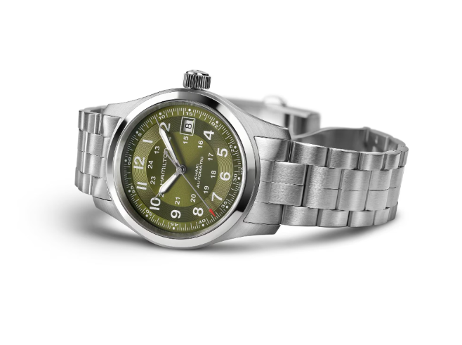 Hamilton Khaki Field Auto Green Dial 38mm Men's Watch H70455160
