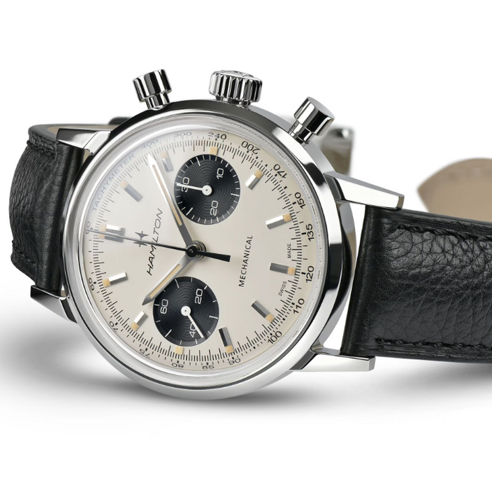Hamilton American Classic Intra-Matic Auto Chronograph White Dial Men's Watch H38429710