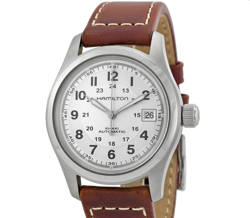Hamilton Khaki Field Automatic 38mm Silver Dial Men's Watch H70455553