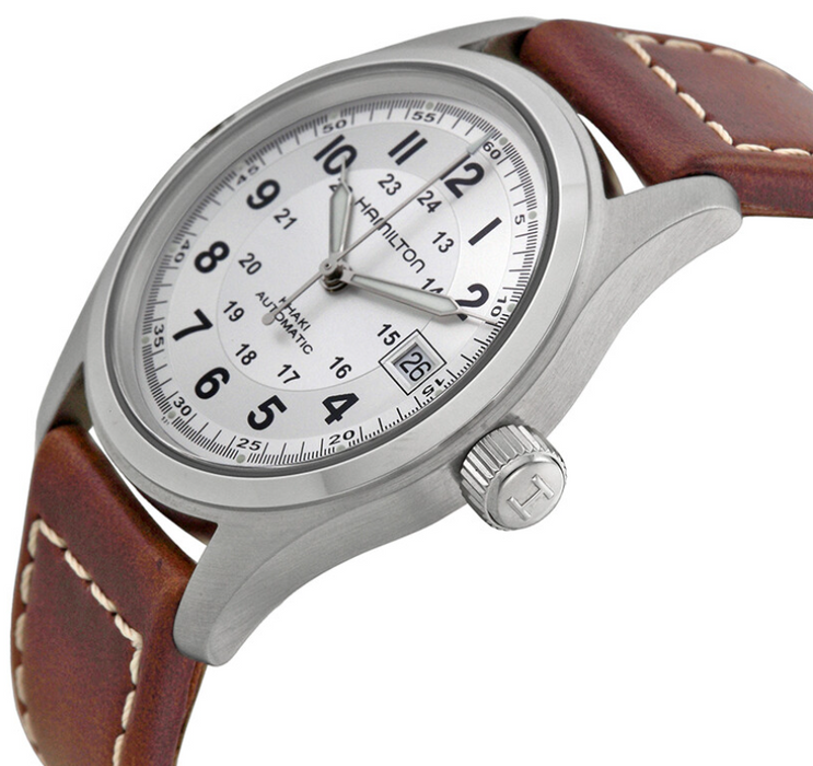 Hamilton Khaki Field Automatic 38mm Silver Dial Men's Watch H70455553