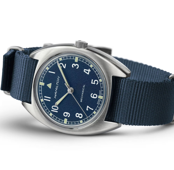 Hamilton Khaki Aviation Pilot Mechanical Blue Dial Round Men's Watch H76419941