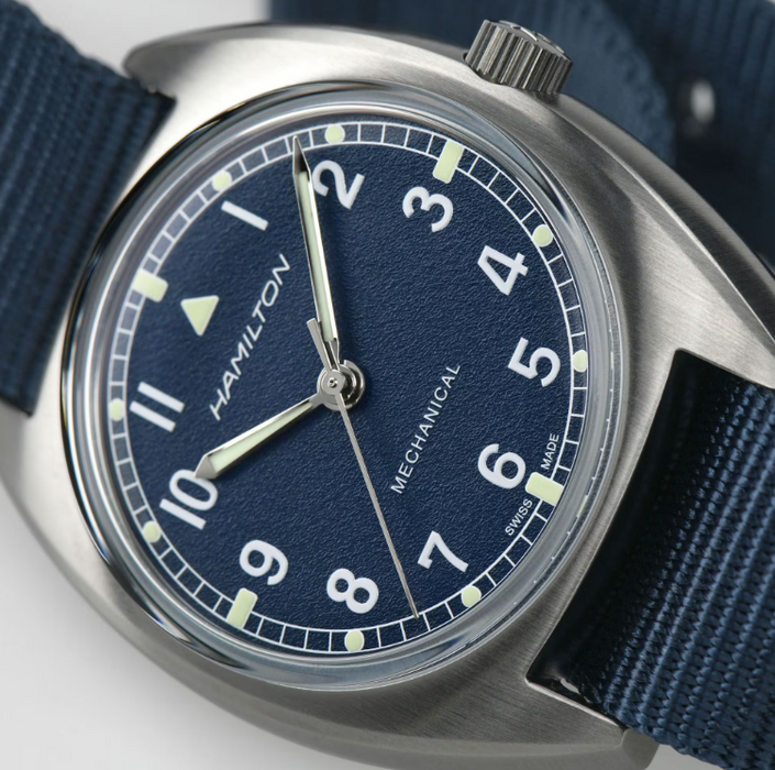 Hamilton Khaki Aviation Pilot Mechanical Blue Dial Round Men's Watch H76419941