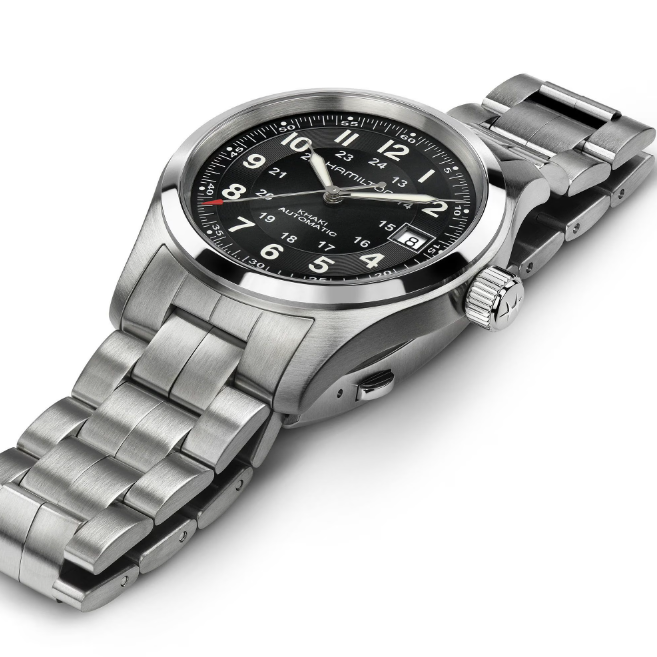 Hamilton Khaki Field Automatic Black Dial Silver Men's Watch H70455133