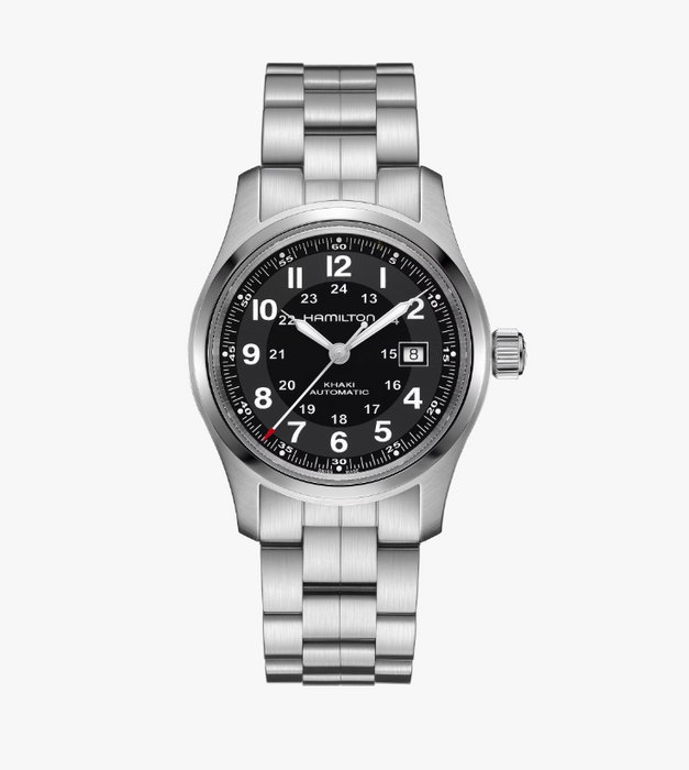 Hamilton Khaki Field Automatic Black Dial Silver Men's Watch H70515137