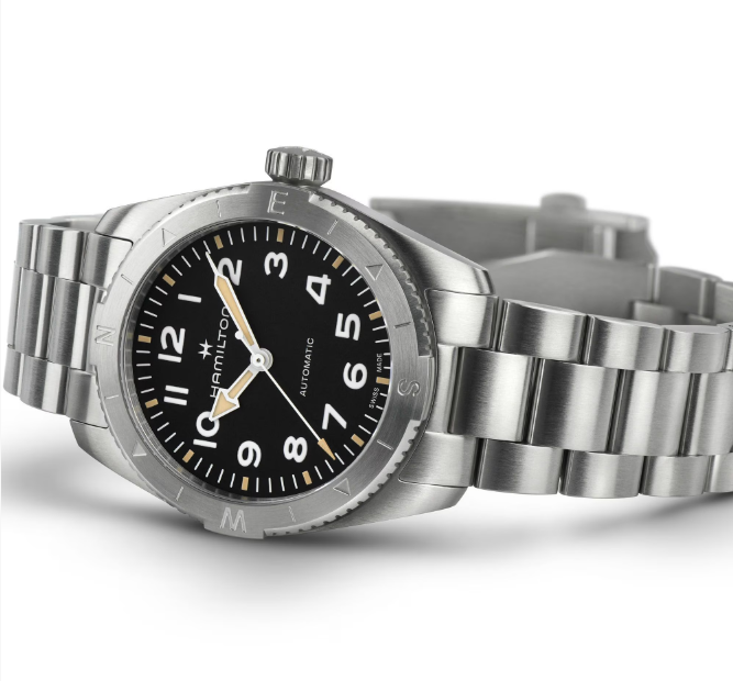 Hamilton Khaki Field Black Dial Compass Design Men's Watch H70225130
