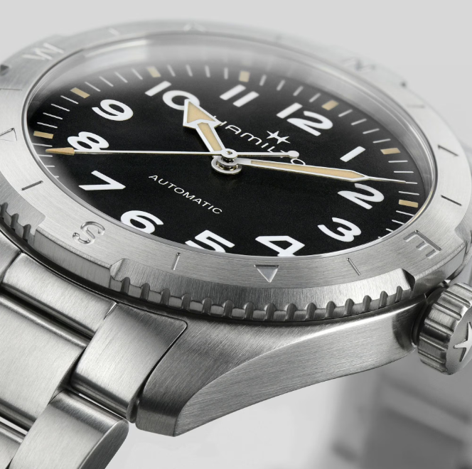 Hamilton Khaki Field Black Dial Compass Design Men's Watch H70225130