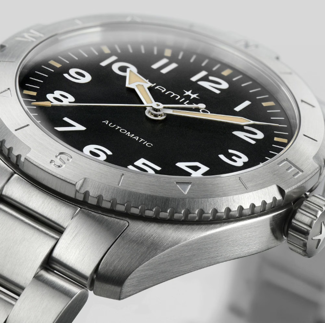 Hamilton Khaki Field Black Dial Compass Design Men's Watch H70225130