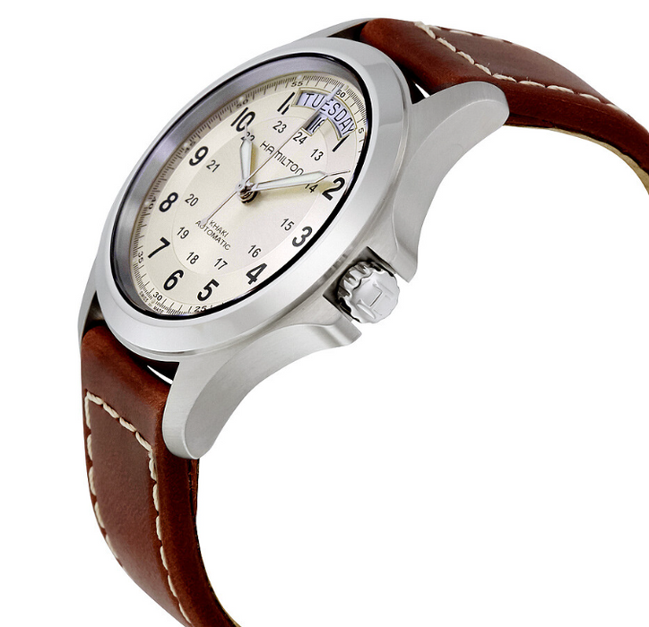Hamilton Khaki Field King Auto Brown Leather Men's Watch H64455523