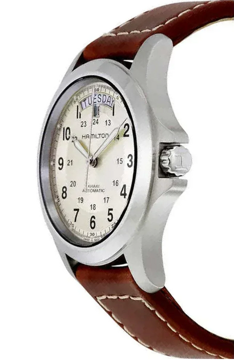 Hamilton Khaki Field King Auto Brown Leather Men's Watch H64455523