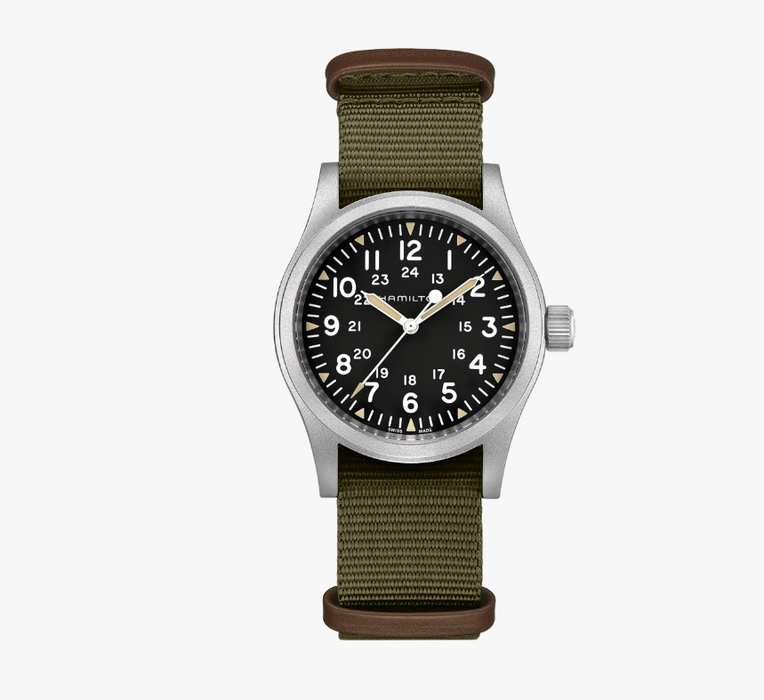 Hamilton Khaki Field Mechanical Black Dial Nylon Men's Watch H69439931