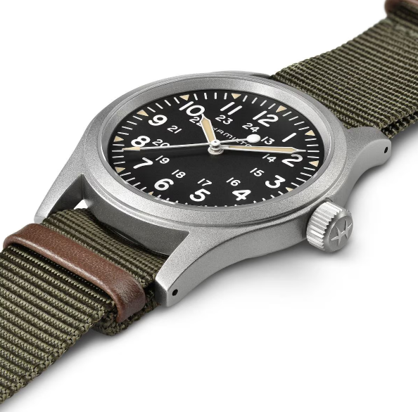 Hamilton Khaki Field Mechanical Black Dial Nylon Men's Watch H69439931