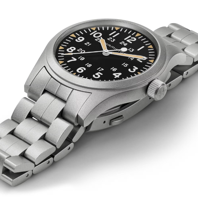 Hamilton Khaki Field Mechanical Black dial Stainless steel Case 42mm Unisex Watch H69529133