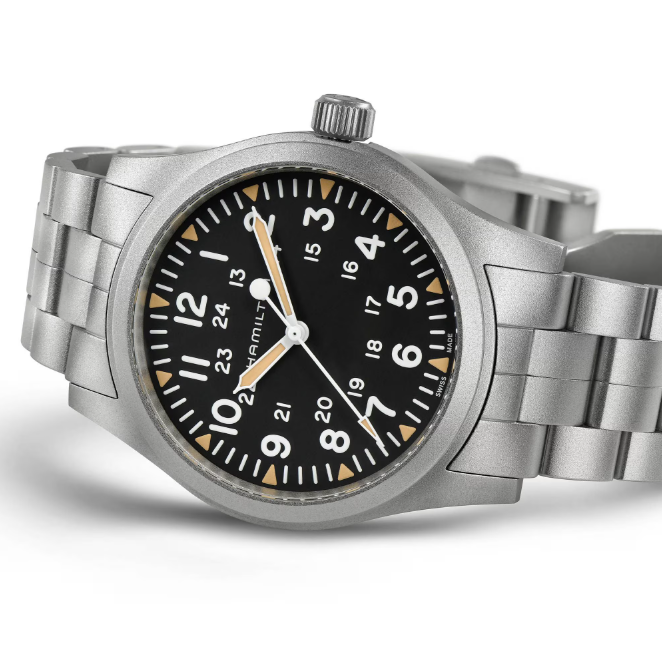 Hamilton Khaki Field Mechanical Black dial Stainless steel Case 42mm Unisex Watch H69529133