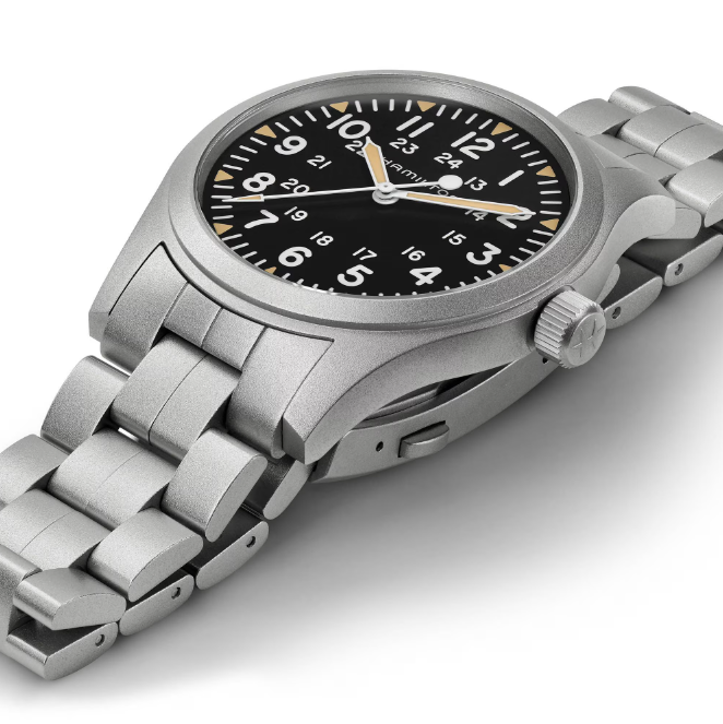 Hamilton Khaki Field Mechanical Black dial Stainless steel Case 42mm Unisex Watch H69529133