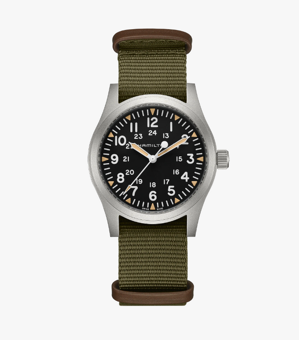 Hamilton Khaki Field Mechanical Black dial Stainless steel Case 42mm Unisex Watch H69529933