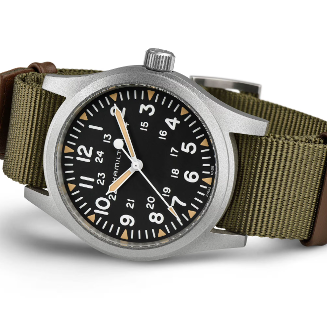 Hamilton Khaki Field Mechanical Black dial Stainless steel Case 42mm Unisex Watch H69529933
