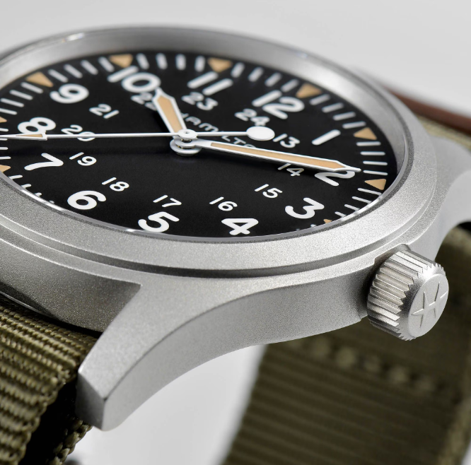 Hamilton Khaki Field Mechanical Black dial Stainless steel Case 42mm Unisex Watch H69529933