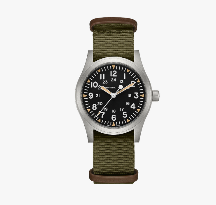 Hamilton Khaki Field Mechanical Black dial Stainless steel Case 42mm Unisex Watch H69529933